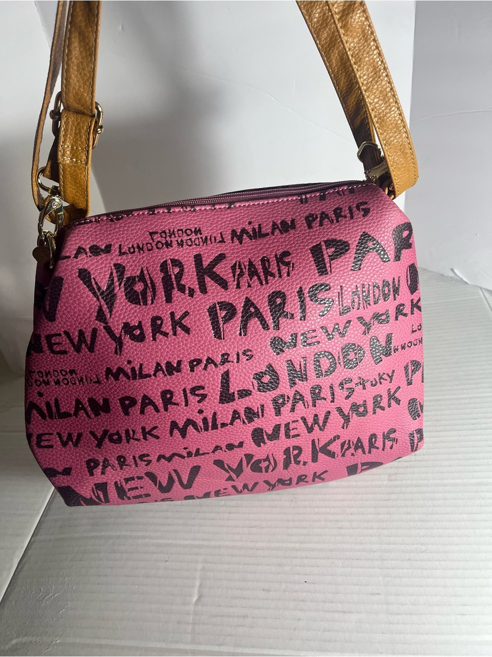 Pink and Brown bag size 12X10
